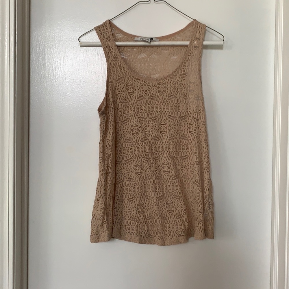 Nude Lace boho tanktop